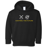 Cryptocurrency XRP XLM Coin Control The Future Toddler Hoodie