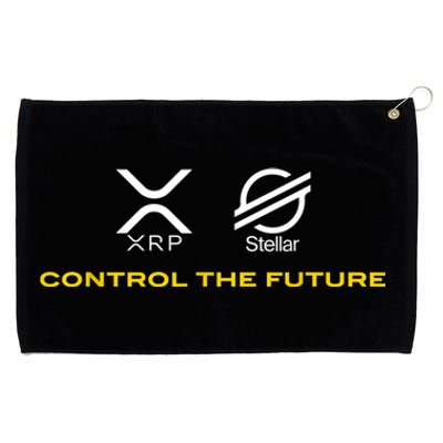 Cryptocurrency XRP XLM Coin Control The Future Grommeted Golf Towel