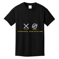 Cryptocurrency XRP XLM Coin Control The Future Kids T-Shirt