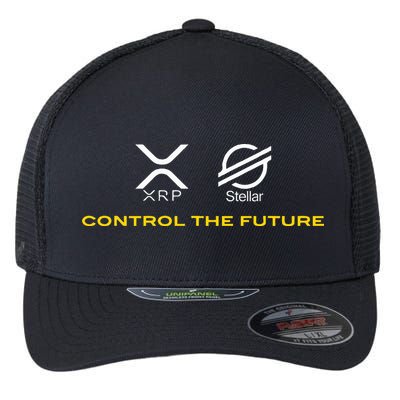 Cryptocurrency Xrp Xlm Coin Control The Future Flexfit Unipanel Trucker Cap