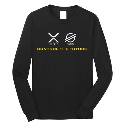 Cryptocurrency Xrp Xlm Coin Control The Future Long Sleeve Shirt