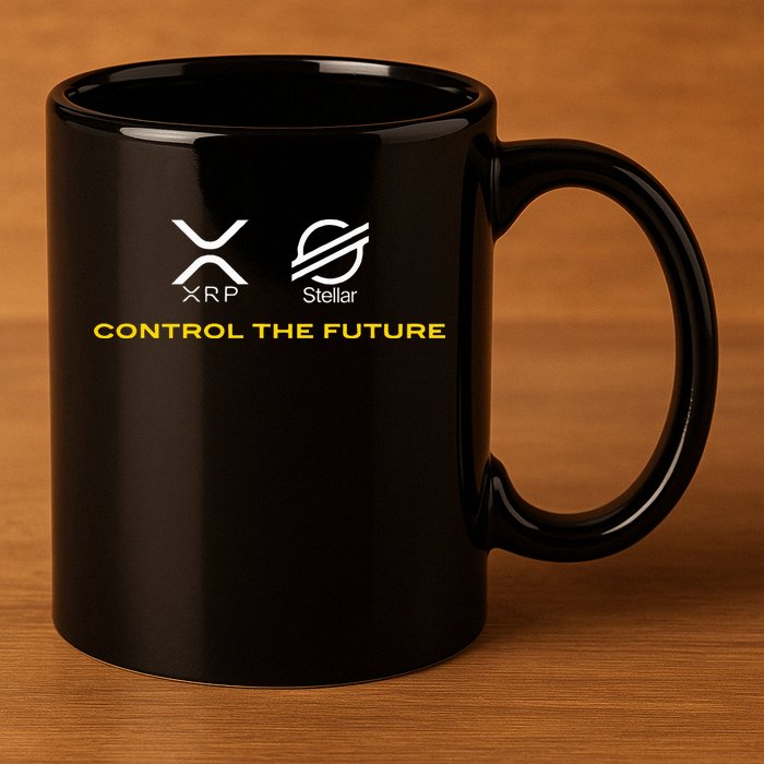 Cryptocurrency Xrp Xlm Coin Control The Future 11oz C Handle Ceramic Mug