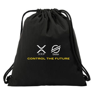 Cryptocurrency Xrp Xlm Coin Control The Future Drawstring Bag