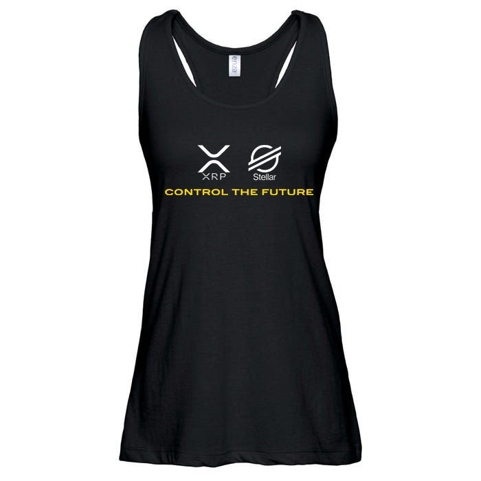 Cryptocurrency Xrp Xlm Coin Control The Future Ladies Essential Flowy Tank
