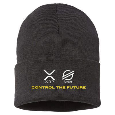 Cryptocurrency Xrp Xlm Coin Control The Future Sustainable Knit Beanie