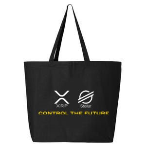 Cryptocurrency Xrp Xlm Coin Control The Future 25L Jumbo Tote