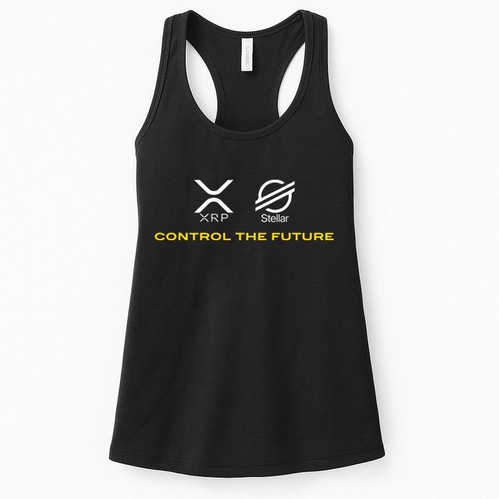 Cryptocurrency Xrp Xlm Coin Control The Future Womens Tank Top