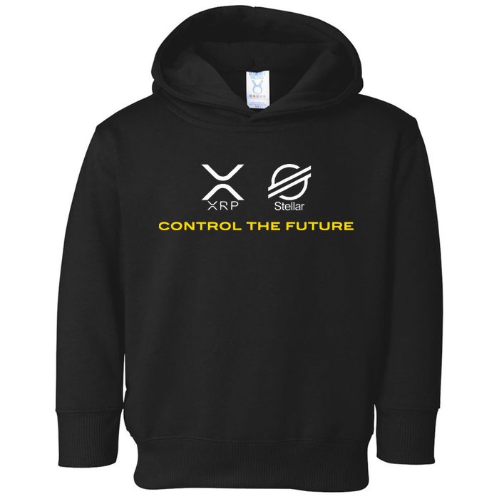 Cryptocurrency Xrp Xlm Coin Control The Future Toddler Hoodie