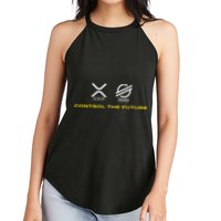 Cryptocurrency Xrp Xlm Coin Control The Future Women's Perfect Tri Rocker Tank