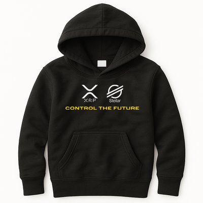 Cryptocurrency Xrp Xlm Coin Control The Future Kids Hoodie