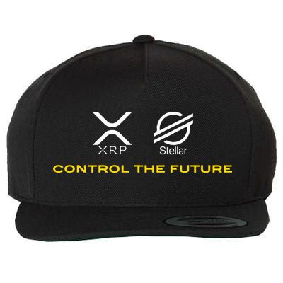 Cryptocurrency Xrp Xlm Coin Control The Future Wool Snapback Cap