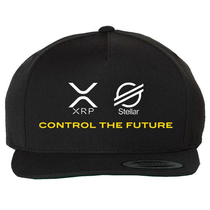 Cryptocurrency Xrp Xlm Coin Control The Future Wool Snapback Cap