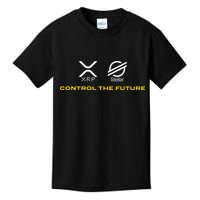 Cryptocurrency Xrp Xlm Coin Control The Future Kids T-Shirt