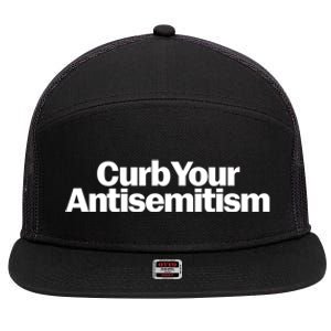 Curb Your Antisemitism Parody 7 Panel Mesh Trucker Snapback Hat