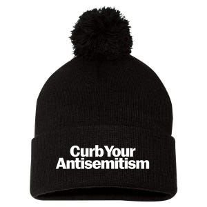 Curb Your Antisemitism Parody Pom Pom 12in Knit Beanie