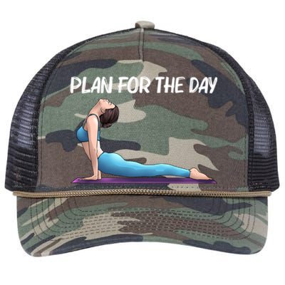 Cool Yoga Art Yogi Physical Exercise Therapy Gift Retro Rope Trucker Hat Cap