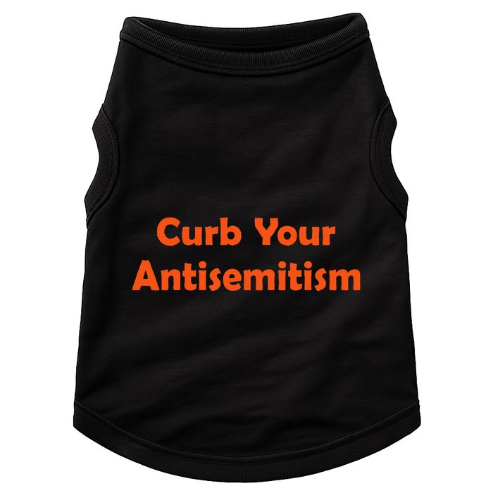 Curb Your Antisemitism Stand Against Hate And Discrimination Doggie Tank