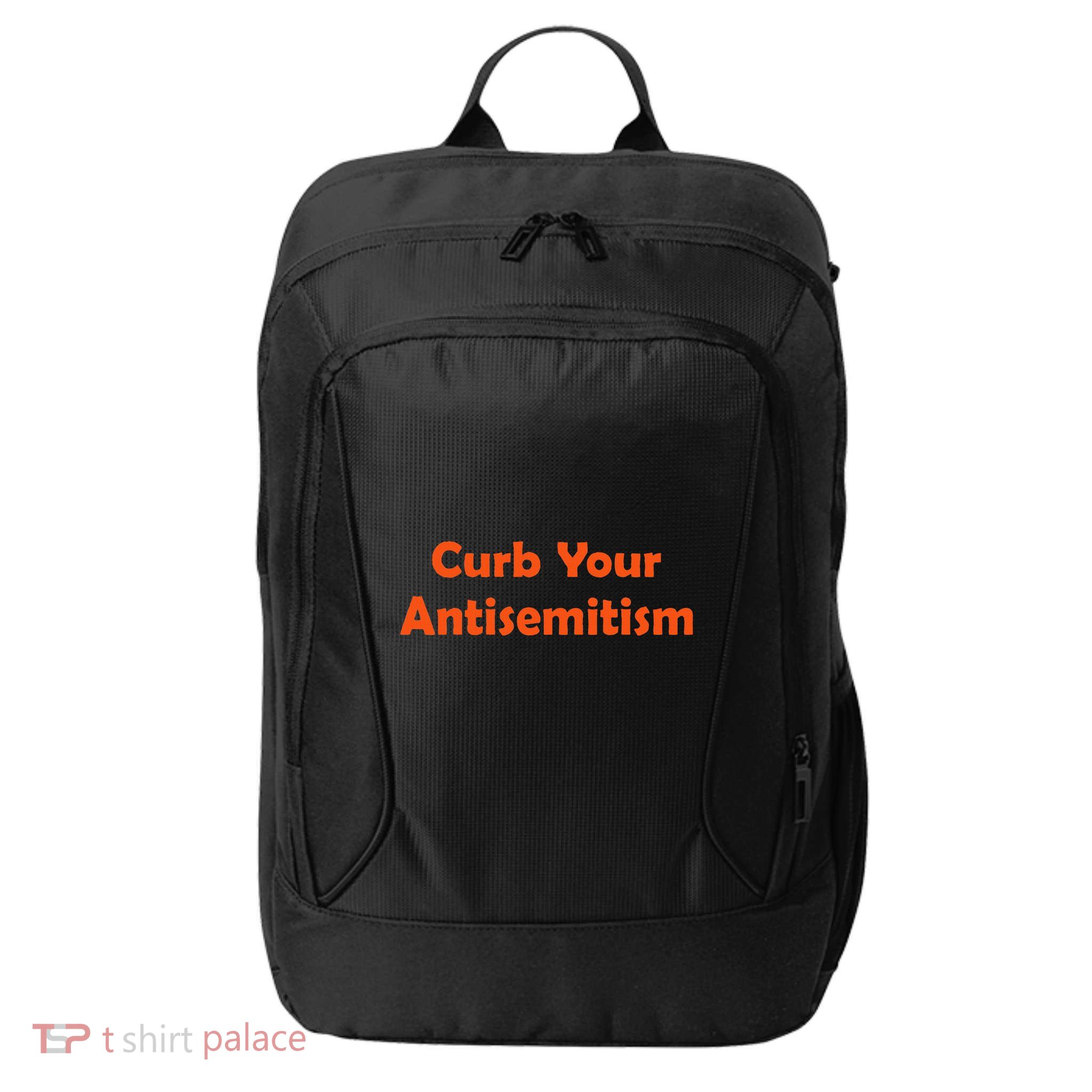 Curb Your Antisemitism Stand Against Hate And Discrimination City Backpack