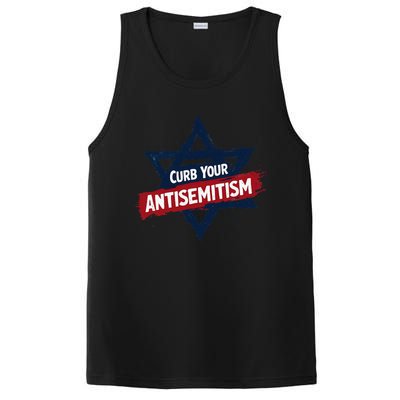 Curb Your Antisemitism Grunge Star Of David End Jew Hatred PosiCharge Competitor Tank