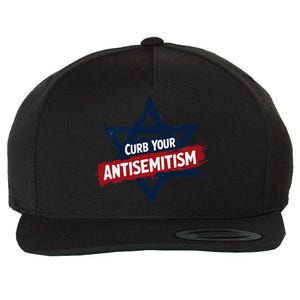 Curb Your Antisemitism Grunge Star Of David End Jew Hatred Wool Snapback Cap