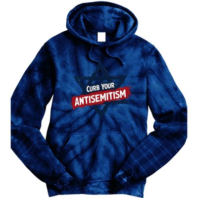 Curb Your Antisemitism Grunge Star Of David End Jew Hatred Tie Dye Hoodie