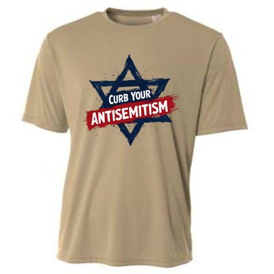 Curb Your Antisemitism Grunge Star Of David End Jew Hatred Cooling Performance Crew T-Shirt