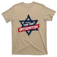 Curb Your Antisemitism Grunge Star Of David End Jew Hatred T-Shirt