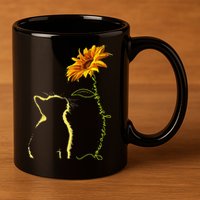 Cat You Are My Sunshine Cats Tee Gifts 11oz C Handle Ceramic Mug