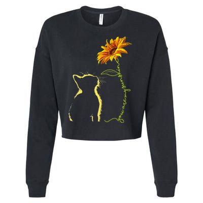 Cat You Are My Sunshine Cats Tee Gifts Cropped Pullover Crew