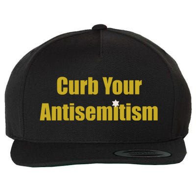 Curb Your Antisemitism Support Israel Wool Snapback Cap