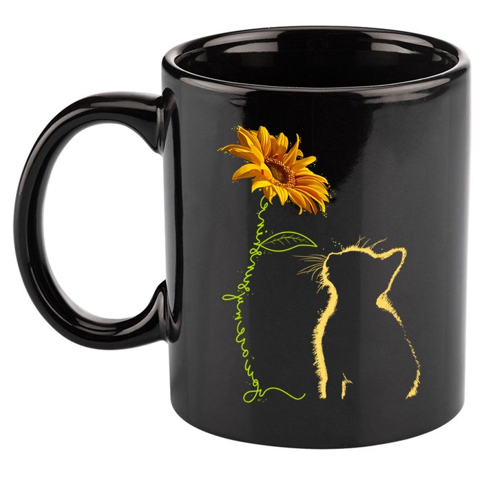 Cat You Are My Sunshine Funny 11oz C Handle Ceramic Mug