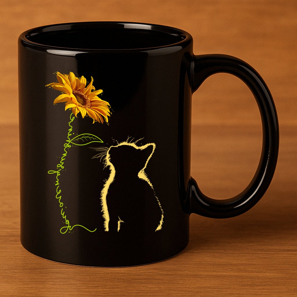 Cat You Are My Sunshine Funny 11oz C Handle Ceramic Mug