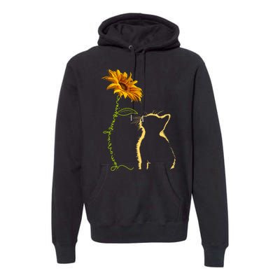 Cat You Are My Sunshine Funny Premium Hoodie