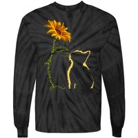 Cat You Are My Sunshine Funny Tie-Dye Long Sleeve Shirt