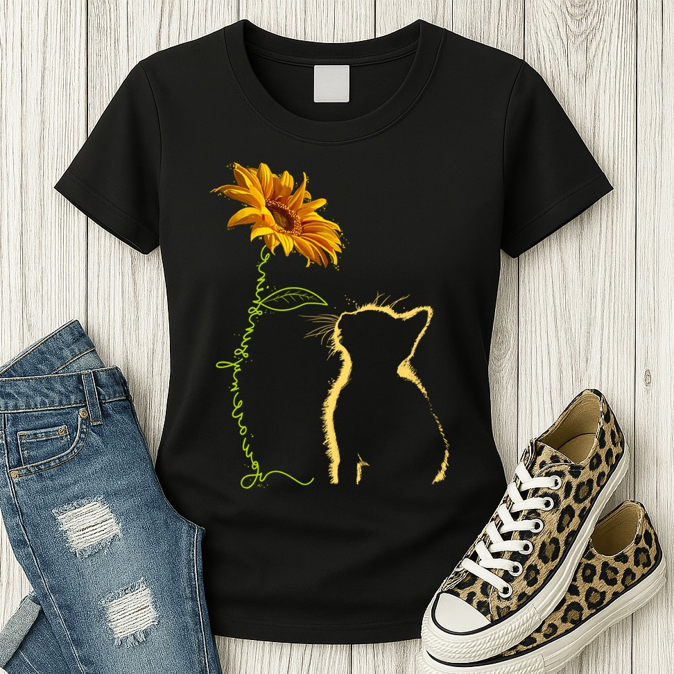 Cat You Are My Sunshine Funny Womens T-Shirt