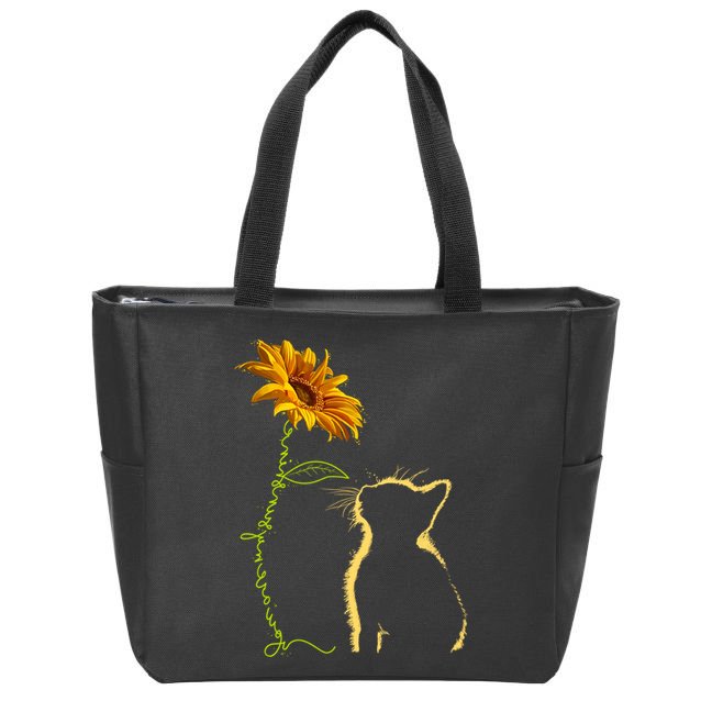 Cat You Are My Sunshine Funny Zip Tote Bag