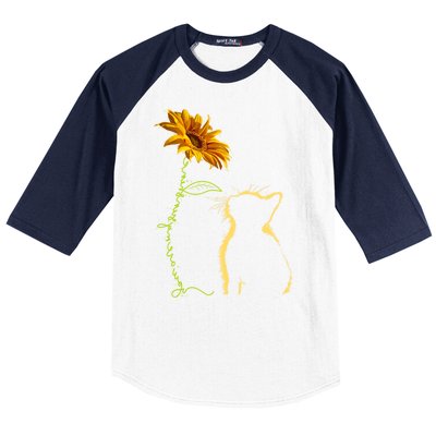 Cat You Are My Sunshine Funny Baseball Sleeve Shirt