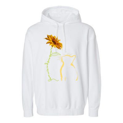 Cat You Are My Sunshine Funny Garment-Dyed Fleece Hoodie