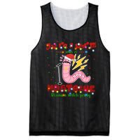 Christmas Youre A Worm With A Mustache Funny Merry Xmas Santa Claus Mesh Reversible Basketball Jersey Tank