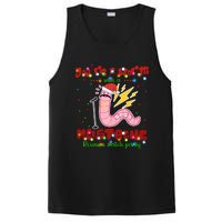 Christmas Youre A Worm With A Mustache Funny Merry Xmas Santa Claus PosiCharge Competitor Tank