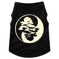 Cool Yin And Yang Circle With Trees Forest Harmony Yin Yang Gift Doggie Tank