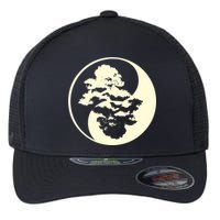 Cool Yin And Yang Circle With Trees Forest Harmony Yin Yang Gift Flexfit Unipanel Trucker Cap