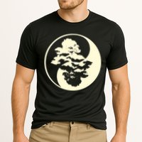 Cool Yin And Yang Circle With Trees Forest Harmony Yin Yang Gift Performance Shirt