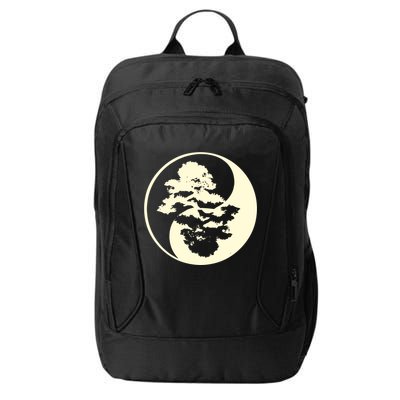 Cool Yin And Yang Circle With Trees Forest Harmony Yin Yang Gift City Backpack