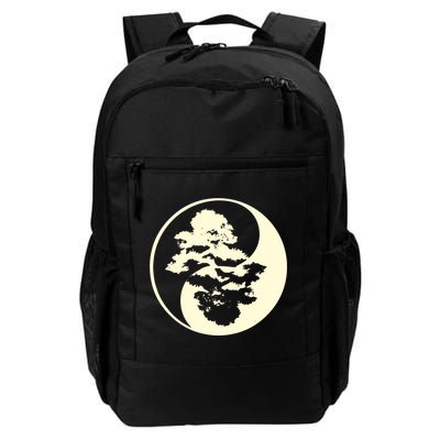 Cool Yin And Yang Circle With Trees Forest Harmony Yin Yang Gift Backpack