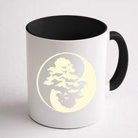 Cool Yin And Yang Circle With Trees Forest Harmony Yin Yang Gift Mug