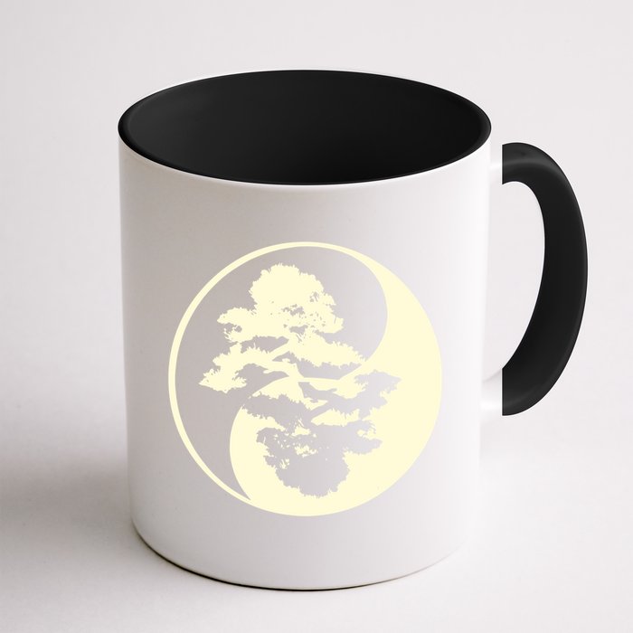 Cool Yin And Yang Circle With Trees Forest Harmony Yin Yang Gift Mug