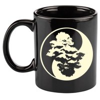Cool Yin And Yang Circle With Trees Forest Harmony Yin Yang Gift 11oz C Handle Ceramic Mug