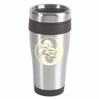 Cool Yin And Yang Circle With Trees Forest Harmony Yin Yang Gift 16oz Travel Tumbler