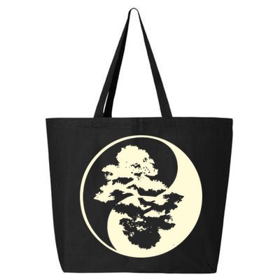 Cool Yin And Yang Circle With Trees Forest Harmony Yin Yang Gift 25L Jumbo Tote